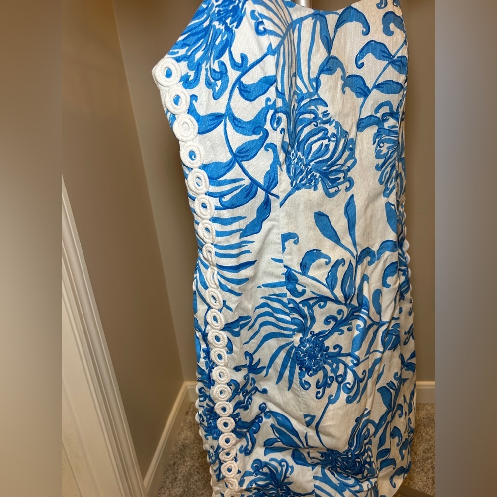 Lilly Pulitzer Shelli Stretch Dress in Resort White Glisten In The Sun Sz 6 - Picture 4 of 6